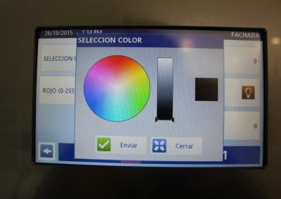Control digital del color de la iluminación exterior